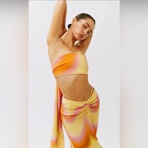 WithJean Sunset Ziggy Skirt Set